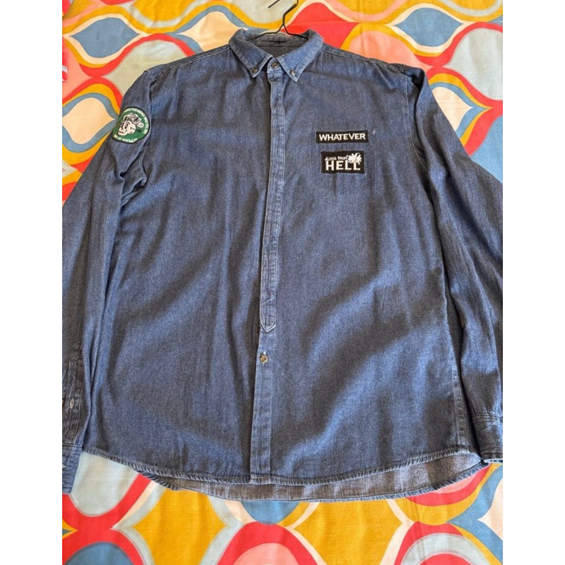 kemeja pria PULL BEAR original