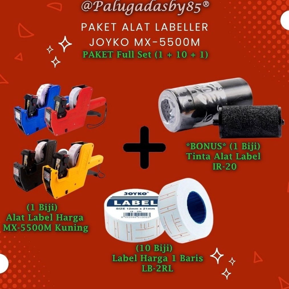 

1 Set PAKET Labeller JOYKO MX55M 1 Baris 8 Digit Labeller Alat Label Harga Joyko MX55M 8 Digits Joyko MX55 MX55 MX 55M MX 55 M KODE O9U9