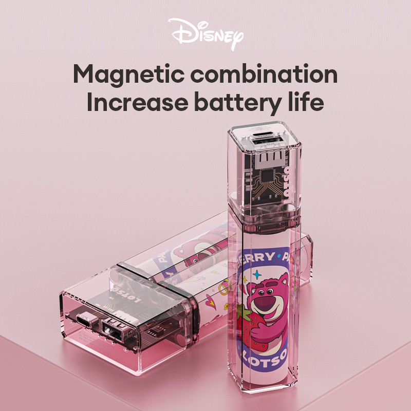 Disney D01 Mini Power Bank Fast Charging Dual-Port Powerbank 5000mAh-10000mAh