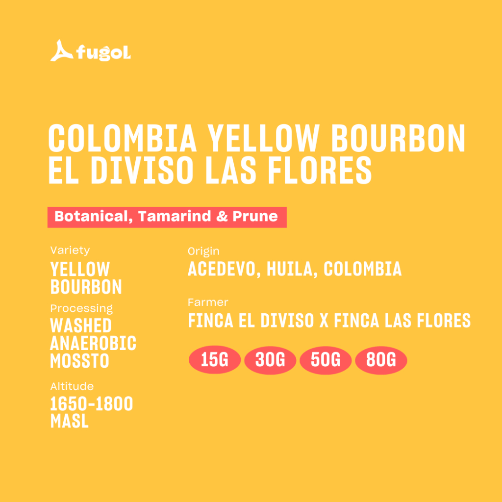 

Colombia Yellow Bourbon El Diviso Las Flores Specialty Arabica Coffee