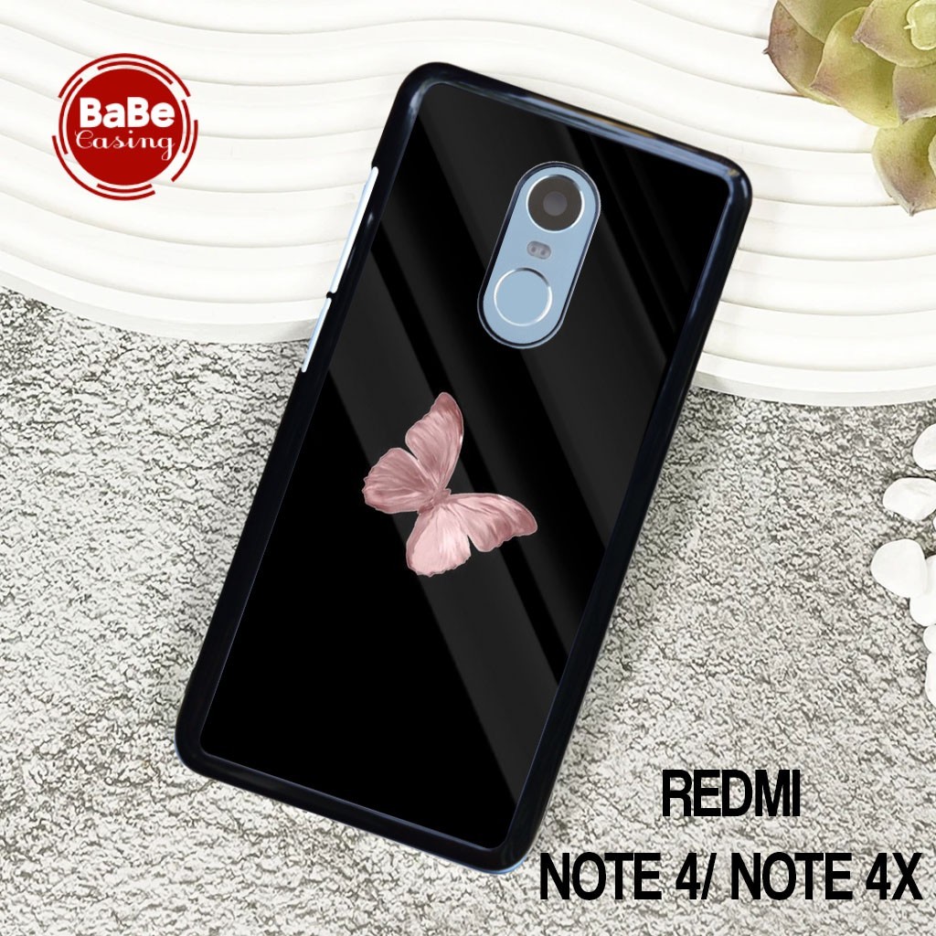 Case Redmi Note 4 / Note 4x  Terbaru - Casing Redmi - Motif Kupu Hardcase Premium Glossy - Softcase 
