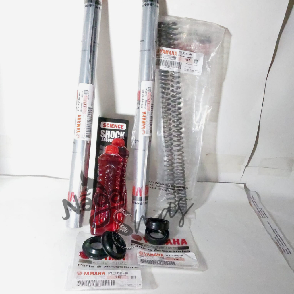 PAKET As Shock Sok Depan Jupiter MX Lama Old Yamaha 5YP 1S7+seal shock+per shock+karet abu+oil oli