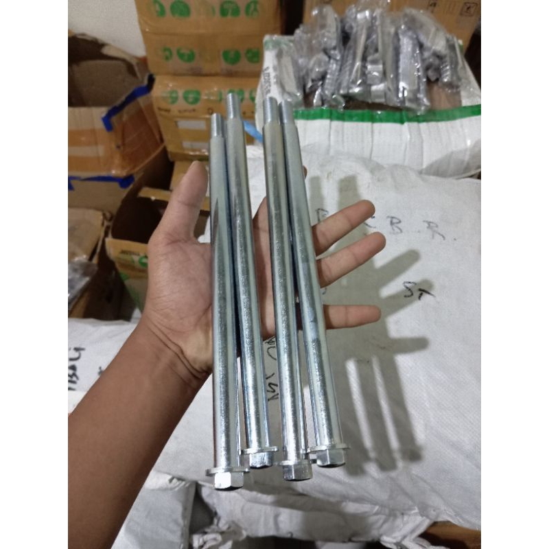 As tiger/As tiger panjang 30cm/As roda belakang tiger/As roda crf/as roda klx panjang30cm