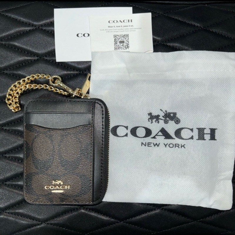 COACH Zip Card Case Original | Preloved