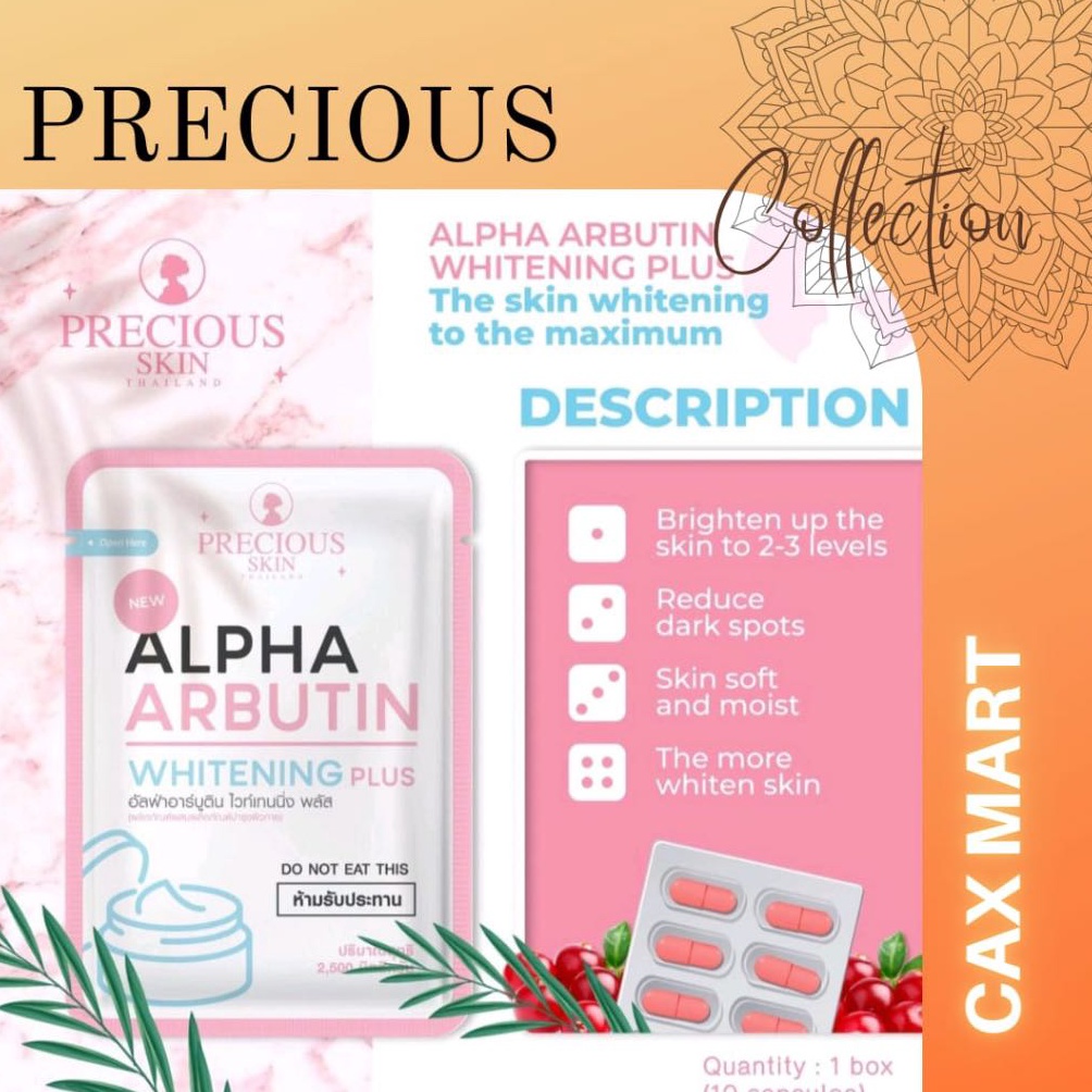 PRECIOUS Skin Alpha Arbutin Whitening Plus Powder k S4N6