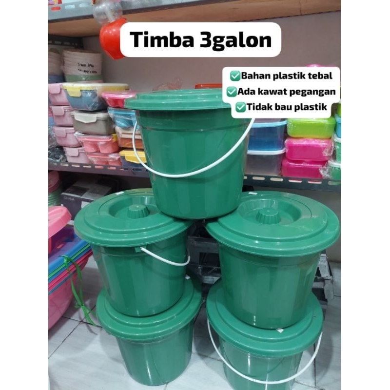 Timba air tutup 3Galon/ timba air/timba/air/ember tutup/ember murah/timbo/timbo serbaguna
