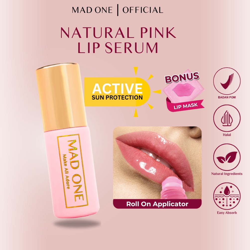 KODE S72W Mad One Lip Serum Bibir Pink  Perawatan Bibir  Pencerah Bibir