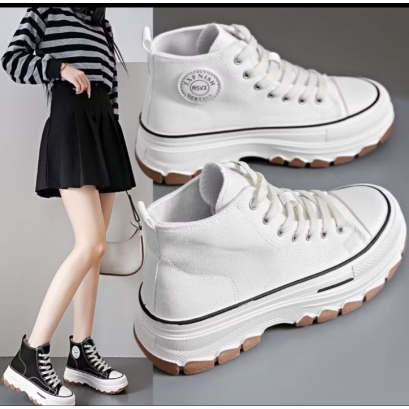 ❤Fashion Wanita Makassar❤ SEPATU WANITA | SNEAKERS CANVAS SCHOLL WOMEN | Sepatu JiMin