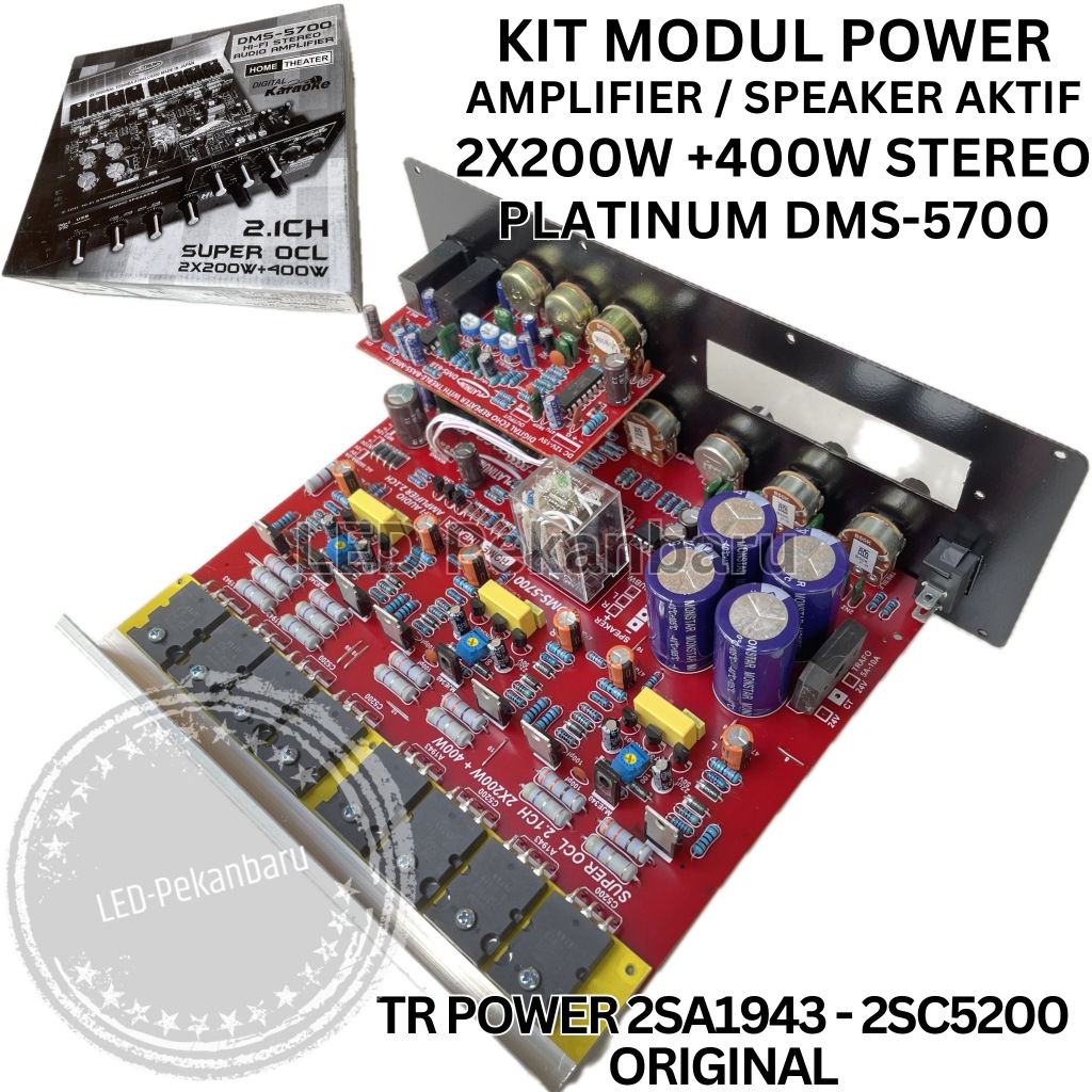 KIT AUDIO MODUL HOME THEATER 200W + 200W STEREO + 400W SUBWOOFER AMPLI RAKITAN SLOT MP3 BLUETOOTH TR