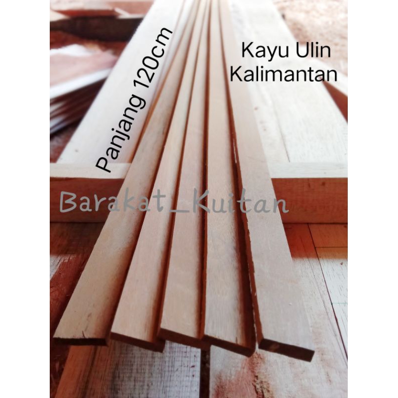 

kayu Ulin Kalimantan stik lis plang panjang 120cm papan penggaris