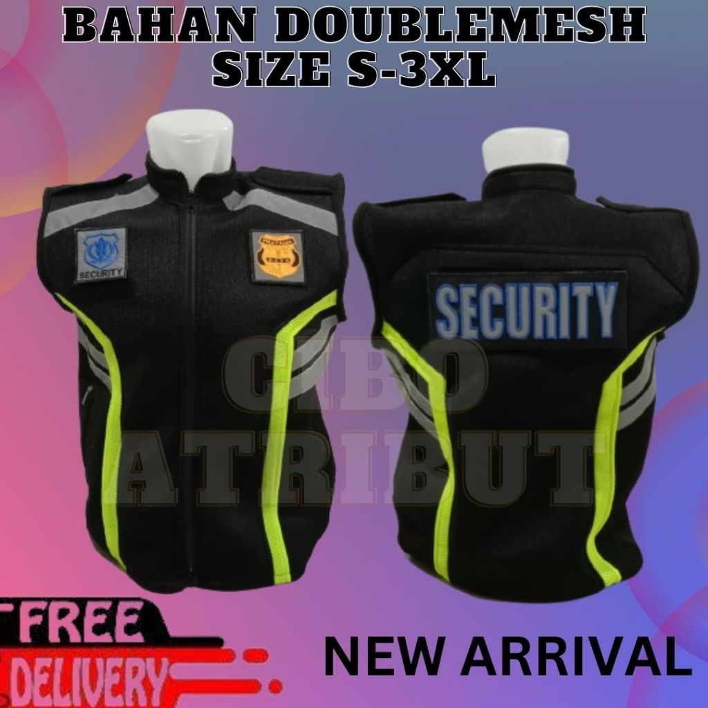 Rompi Security Rompi Security Terbaru Bahan Mesh untuk Pria/Wanita/Dewasa Multifungsi Rompi Satpam R