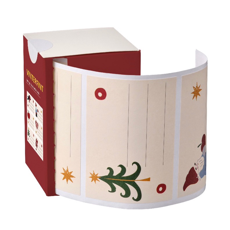 

DISKON SPESIAL Vinterfint stiker pola sinterklas putih pudar 5 pc stiker ucapan kartu ucapan