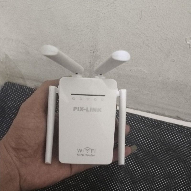 pix link mini router putih 1 hitam 1