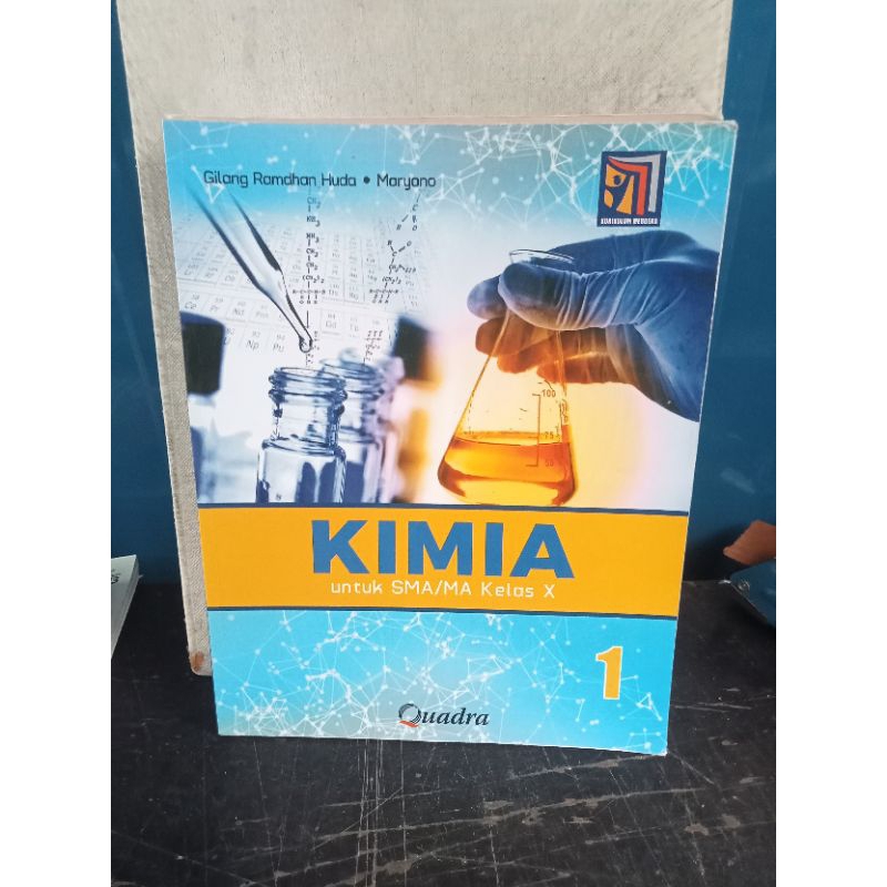 buku kimia kelas 1/10 SMA quadra kurikulum merdeka