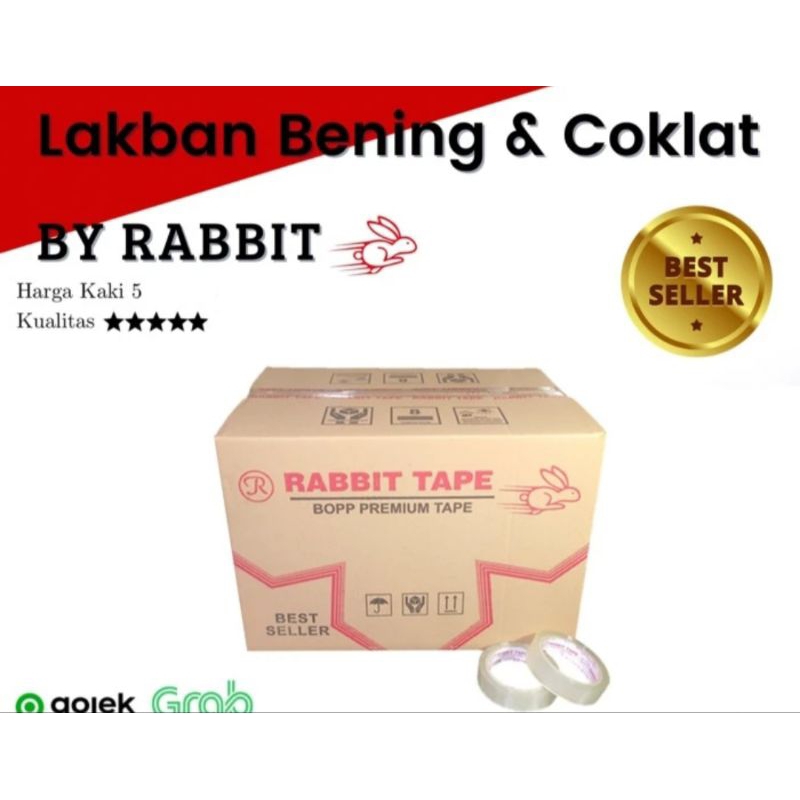 

(Dus)Solatip Bening 1"x 100yard Lakban Rabbit Tape 24mm x 100yard SALE