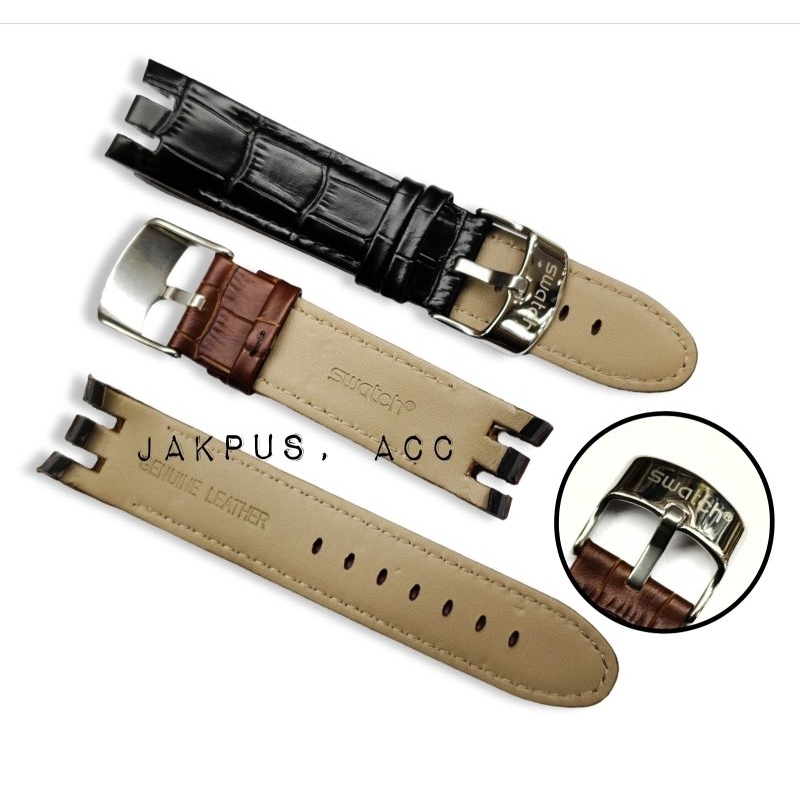 Rubber kulit jam tangan Swatch.