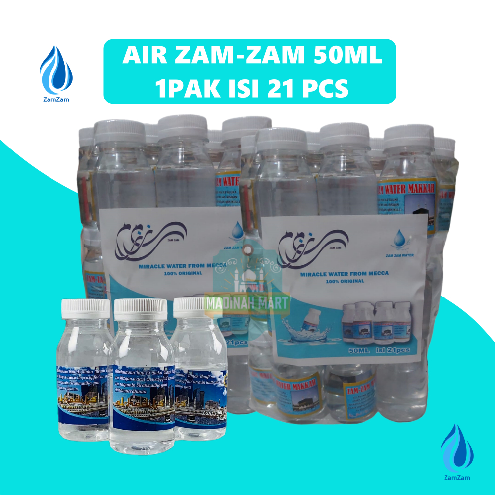 

10-50 pcs air zam-zam kemasan botol 50ml | oleh oleh haji/umroh