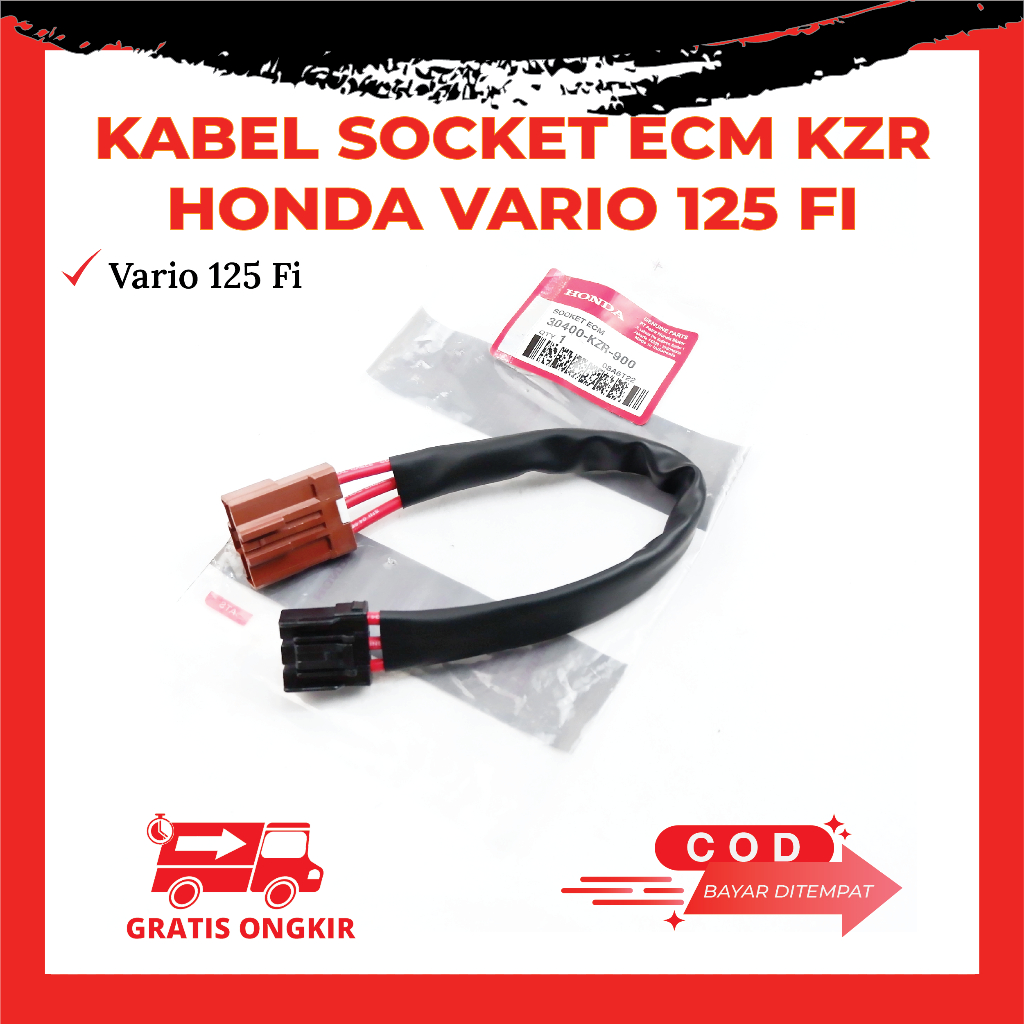 Kabel Socket ECU ECM Honda Vario 125 FI Old Vario 125 Techno Lama Kode KZR