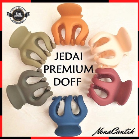 MURAH Jedai Doff 5cm Jepit Rambut Bangkok Wanita Korea Jedai Matte Cakar 3 Cakar 5 Matte Hair Claw C