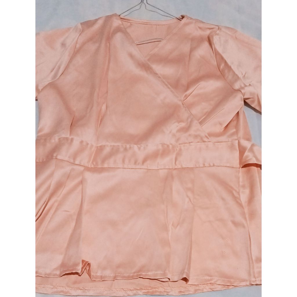 PRELOVED Blouse satin/kimono blouse korea