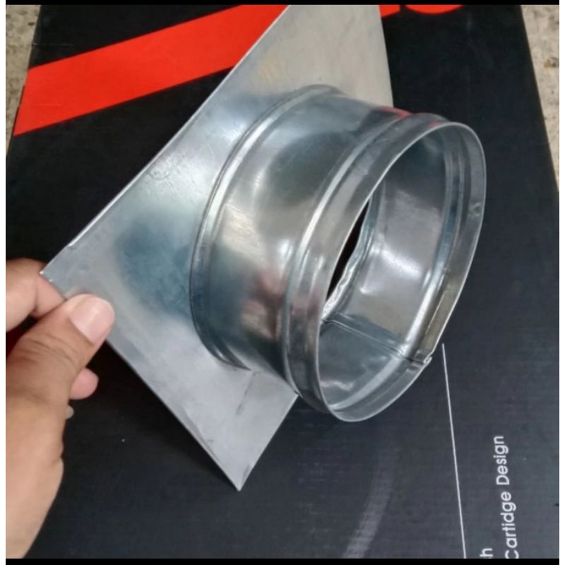 Sok lempeng 3 inch / konektor selang flexible cerobong flexible ducting 3"