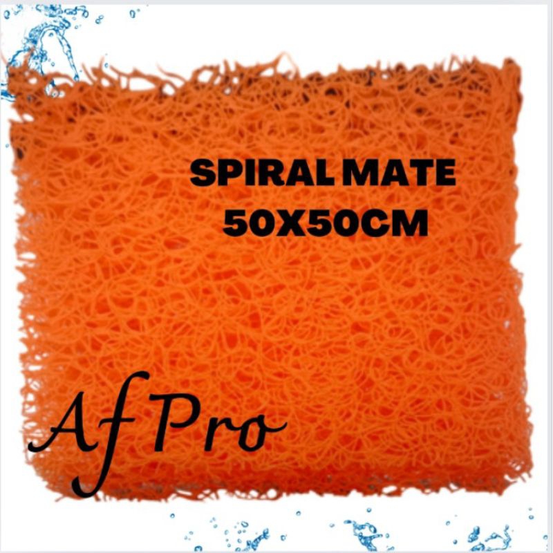 SPIRAL MATE / JAPMATE PREMIUM JAPMATE ORANGE 50x50CM MEDIA FILTER KOLAM AQUARIUM