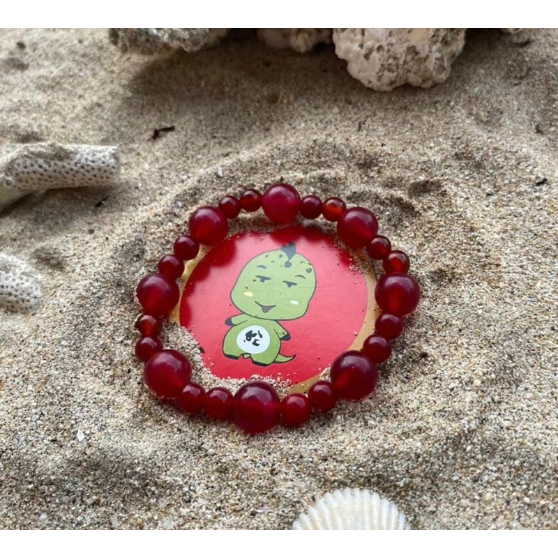 Gelang SHIO ULAR Batu Red Agate dan Black Onix Energi Optimisme