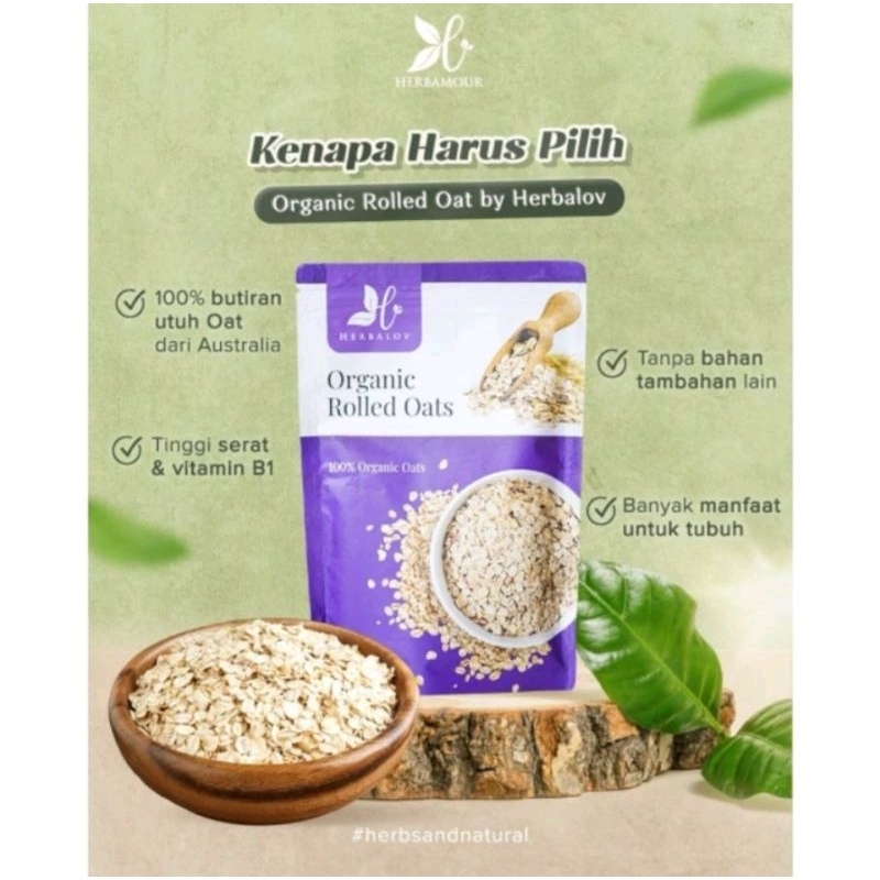

Organic Rolled Oat Herbalov 200gr