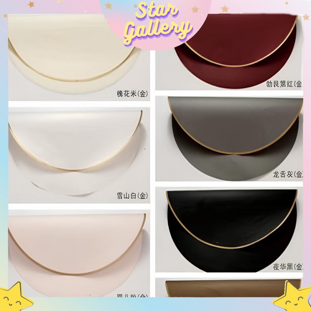 

Ketas Buket Bunga List Gold Round Flower Wrapping Paper Buket Bunga Florist List Gold KB6300