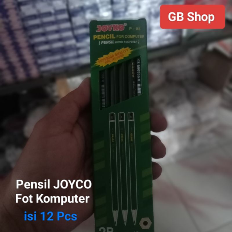 

pensil Pencil tulis 2B (Potlot) JOYCO For Komputer isi 12 Pcs