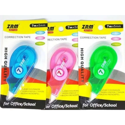 

ZRM - Correction Tape ZCT-02 / Tipex Kertas Roll