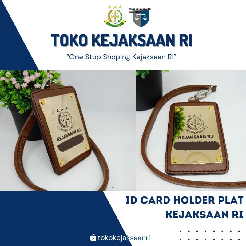 

ID CARD HOLDER PLAT KULIT COKLAT