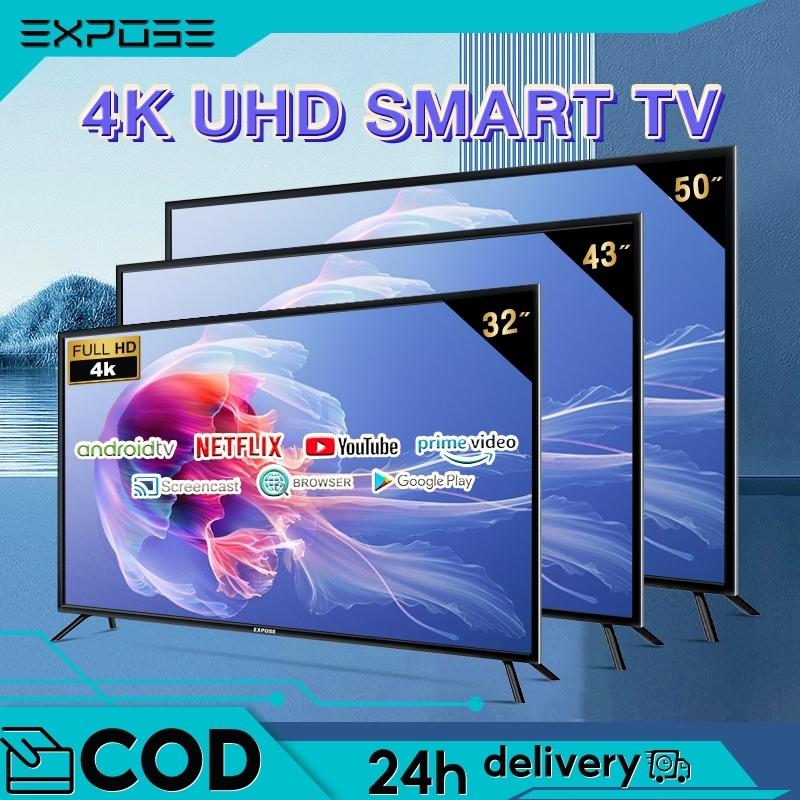 TV Android 32 Inch TV LED  Smart TV 32 /43/50 Inch 4k UHD WIFI Televisi Netflix/Youtube/Google