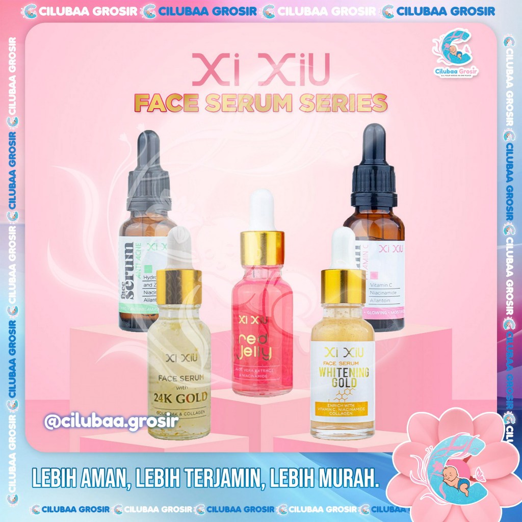 XI XIU Face Serum Vitamin C | Anti Acne | Whitening Gold 20 ml Vit C | XiXiu Serum I Xixiu Face Seru