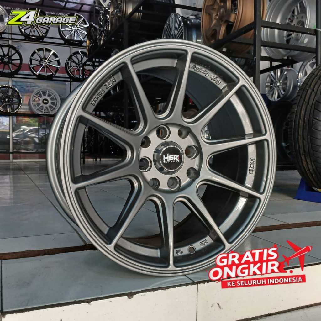 Velg Mobil HSR Shinjuku Ring15 Baut 4 - Velg Mobil Agya Brio Yaris Sigra Avanza Xenia