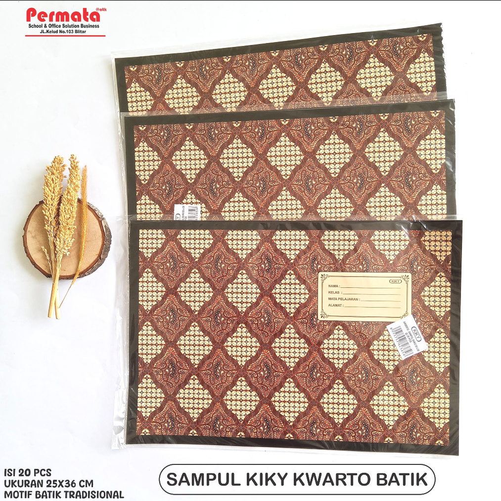 

SAMPUL BUKU KIKY KWARTO ISI 20 LEMBAR MOTIF BATIK