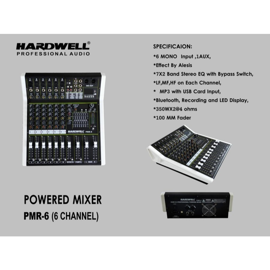 power mixer hardwell pmr6 6 channel hardwell pmr 6 ORYGINAL PMR6 PMR 6