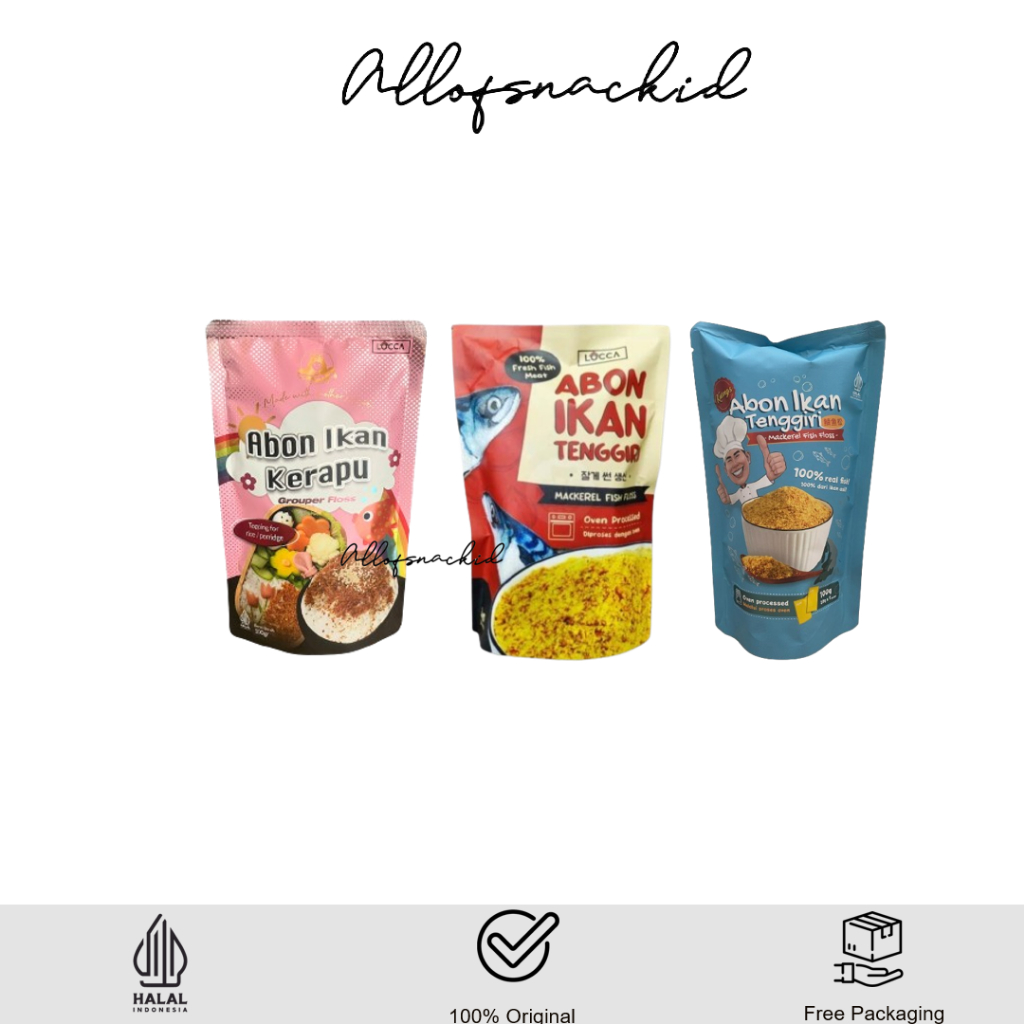 

Locca / Kuangs - Abon Ikan Tenggiri / Ikan Kerapu - Mackarell Fish Floss - Taburan Abon - 100gr