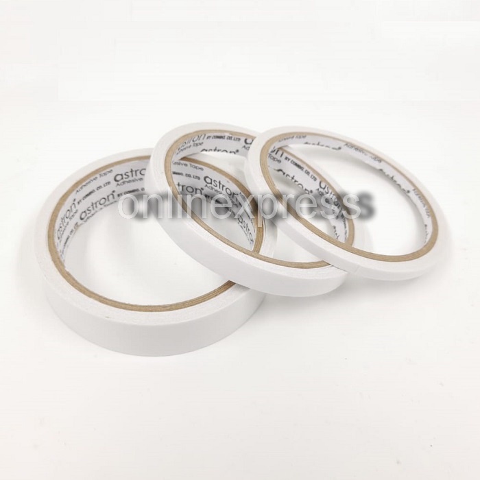 

DOUBLE TAPE PEREKAT 2 SISI 12 MM X 11 M / DOUBLE TAPE KECIL 1/2 INCH