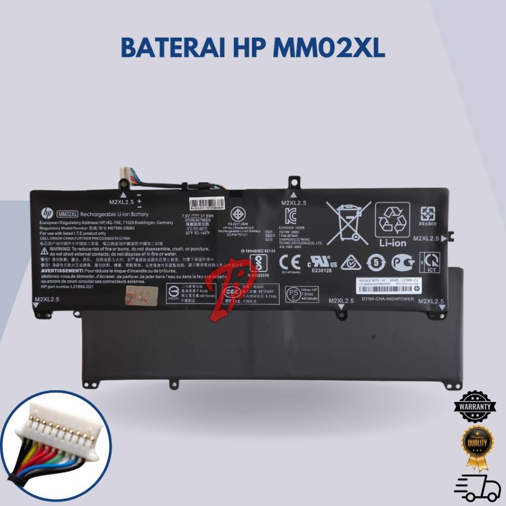 BATERAI ORIGINAL HP 13-AN 13-AN0012TU MM02XL