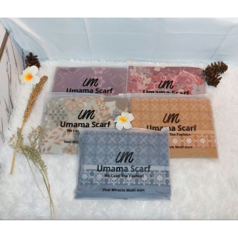 jilbab umama segiempat motif premium