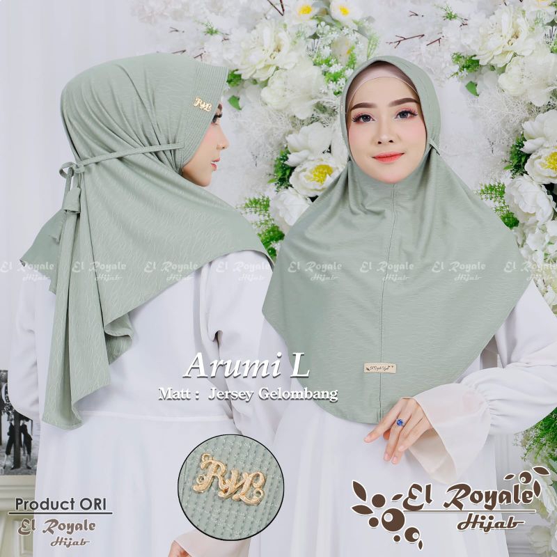 Jilbab bergo hijab instan ARUMI ORI EL ROYALE