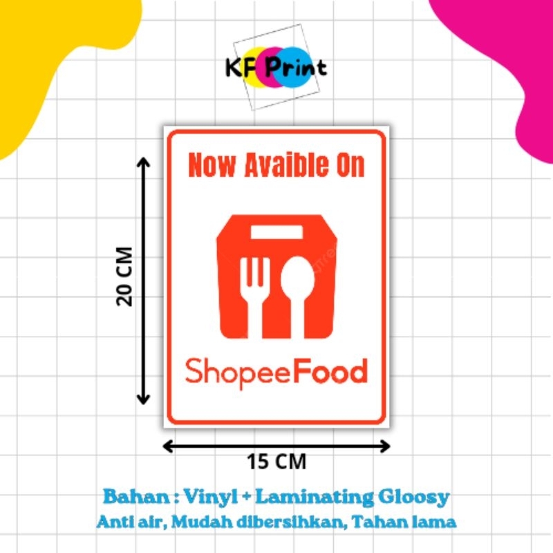 

STIKER NOW AVAIBLE ON 20 X 15 CM BAHAN VINYL LAMINATION GLOSSY