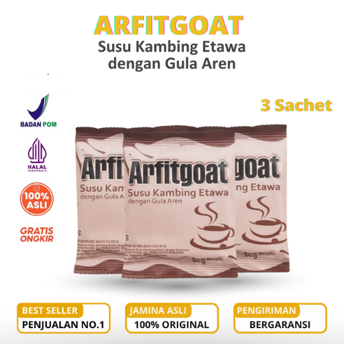 

ARFITGOAT Susu Kambing Etawa Bubuk Dengan Gula Aren Asli - 3 SACHET