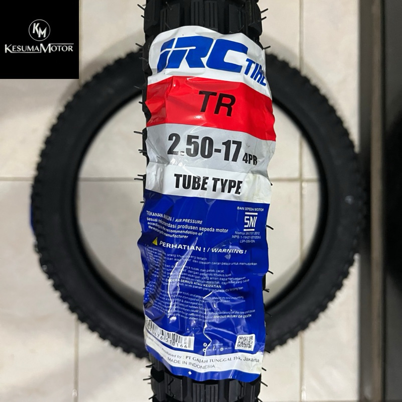 BAN LUAR IRC 250-17 TR TUBETYPE BAN TAHU TRAIL TREL TRIALS OFFROAD