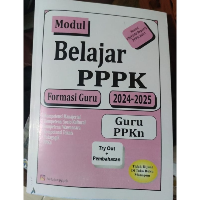 (PPKN) Modul Buku PPPK Guru PPKn SMP/SMA/SMK 2024 2025 ASN CPNS