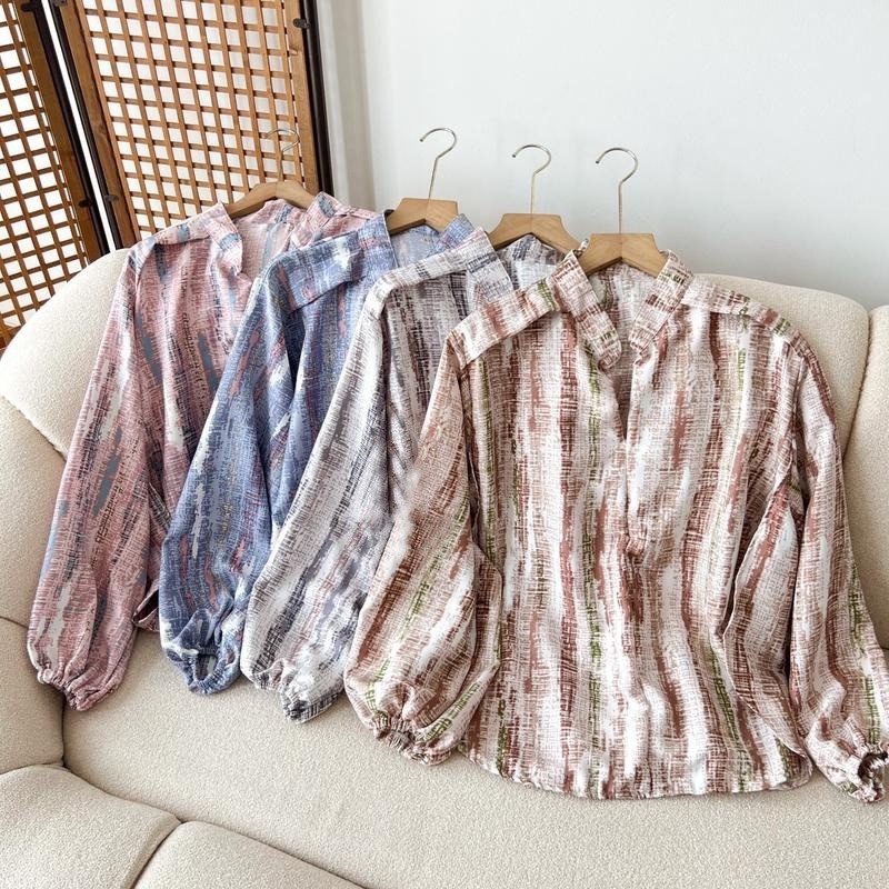 MF - MEC OOTD WANITA BLOUSE RARA / Blouse Bambu Oversize / Blouse Wanita Keluaran Terbaru / Fashion 