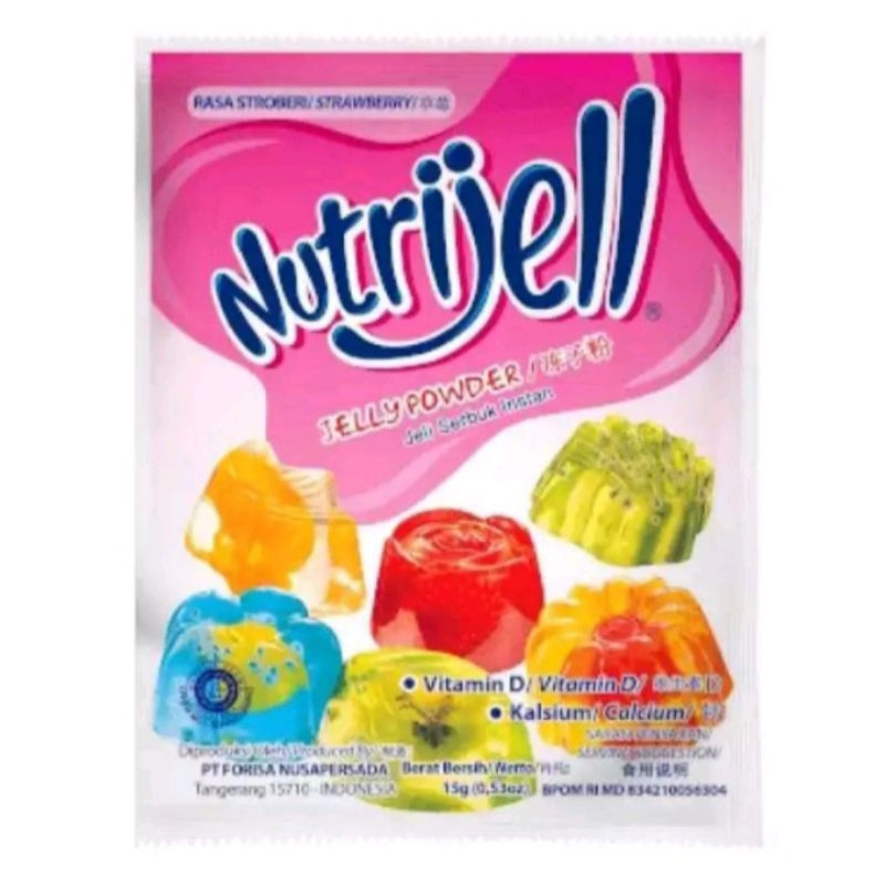 

(SATUAN) Nutrijell sachet 10gr - Strawberry