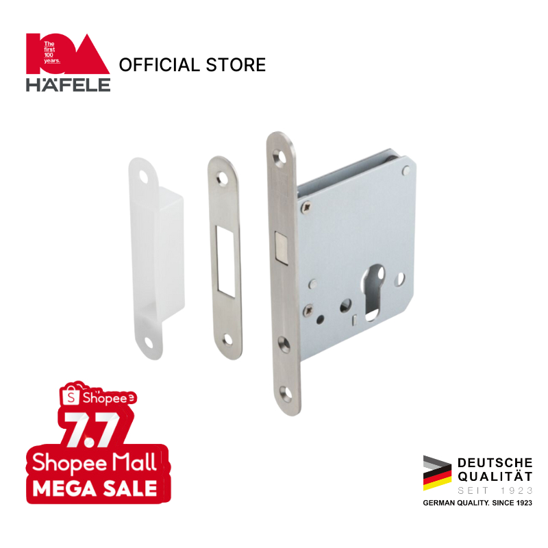 Hafele Mortise Sliding Door - Badan Kunci Pintu Geser - Steel