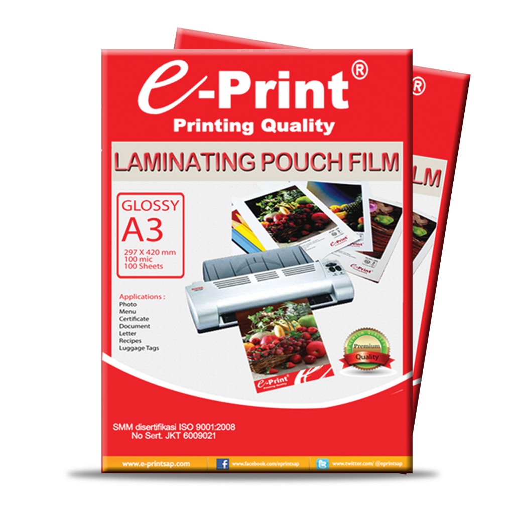 

Plastik Laminating E-Print A3 100S.